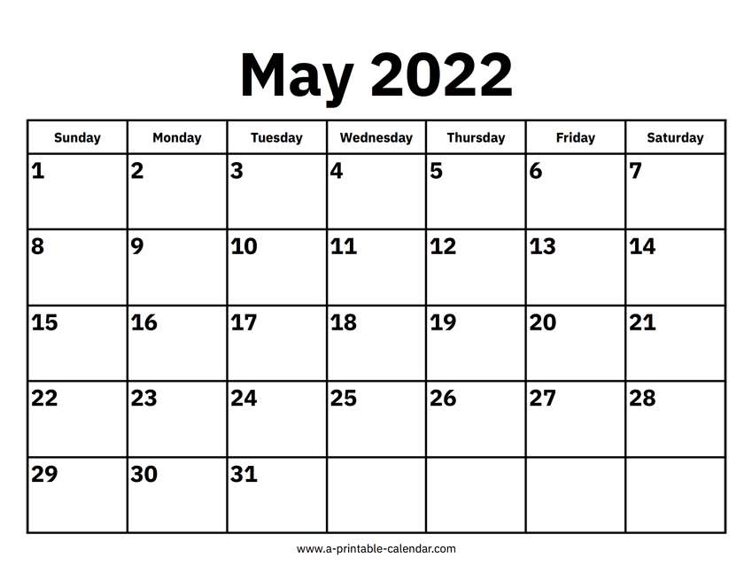 May 2022 Calendars – Printable Calendar 2022 May 2022 Calendars – Printable Calendar 2022