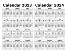 Calendar 2023-2024