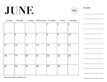 2023 Calendar June