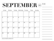 2023 Calendar September