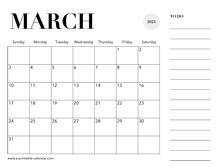 2024 Calendar March
