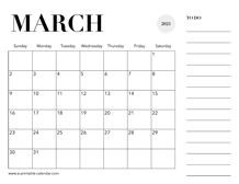 March 2025 Calendars – Printable Calendar 2025