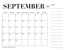 2025 Calendar September