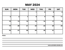 Calendar May 2024